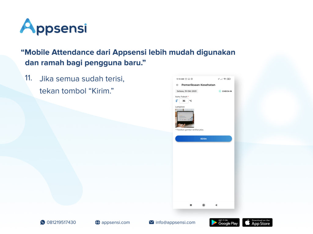 Langkah Penggunaan Appsensi 11