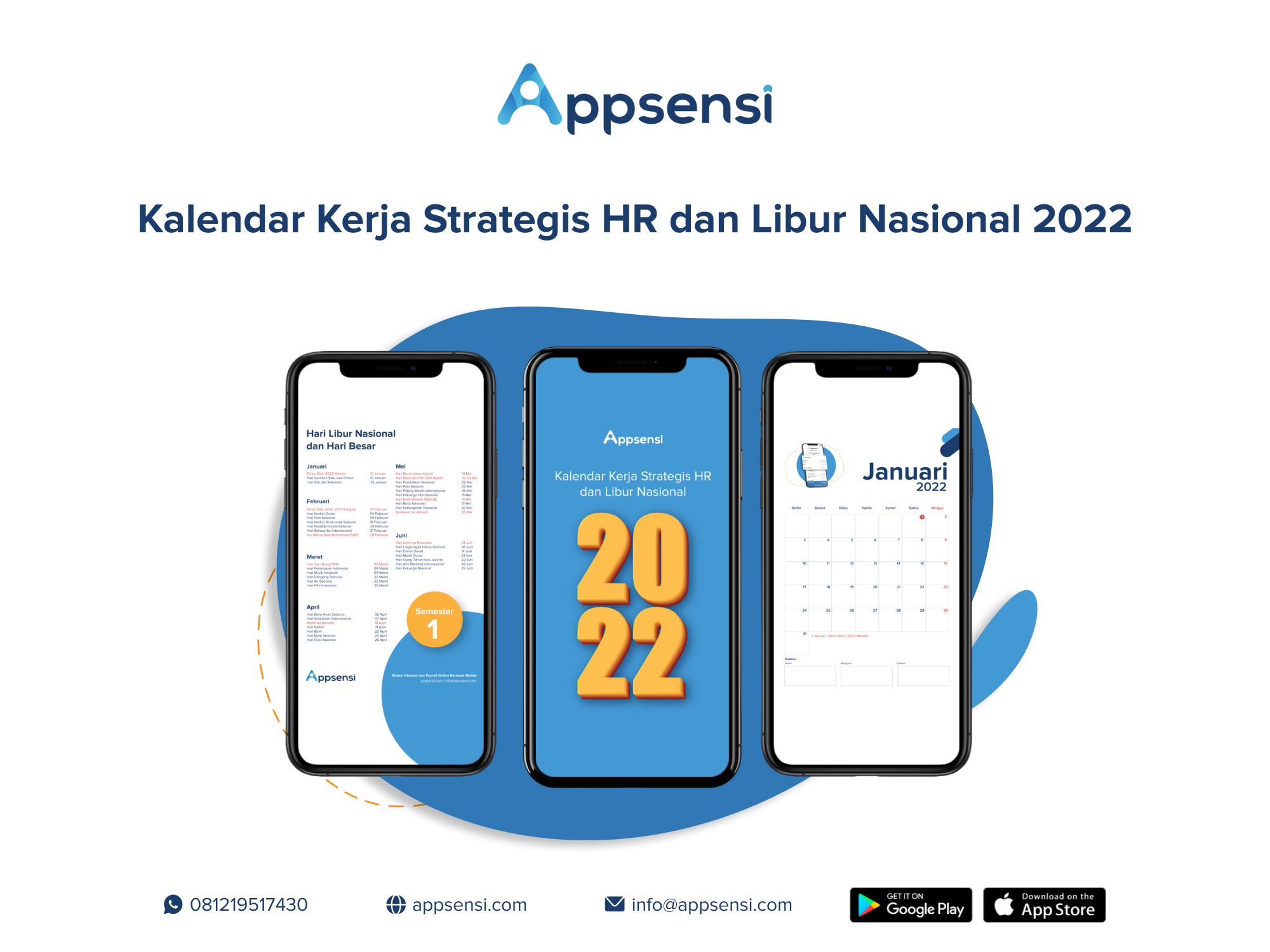 Kalender libur 2022 Appsensi